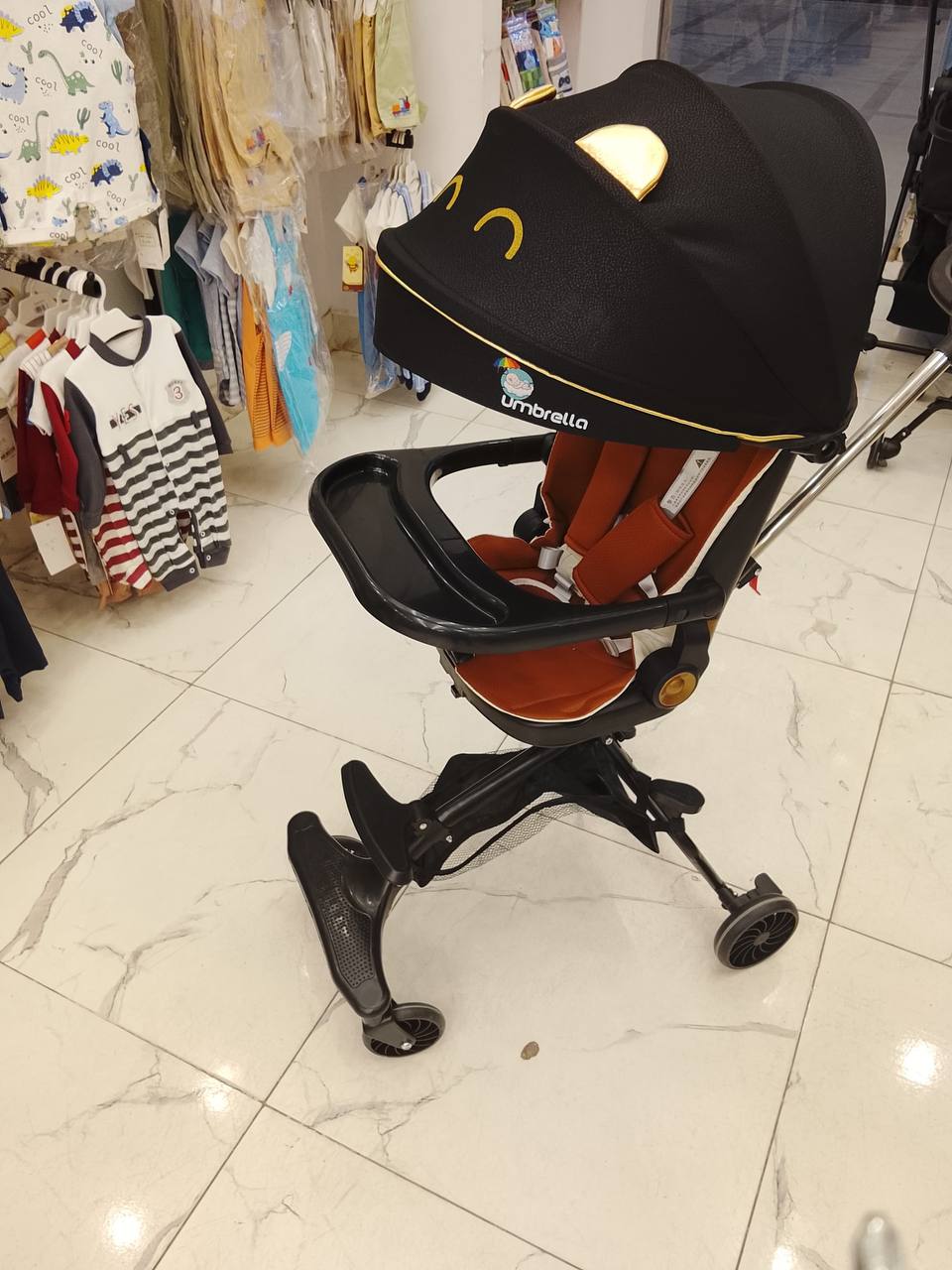 Stroller umbrella easy to use