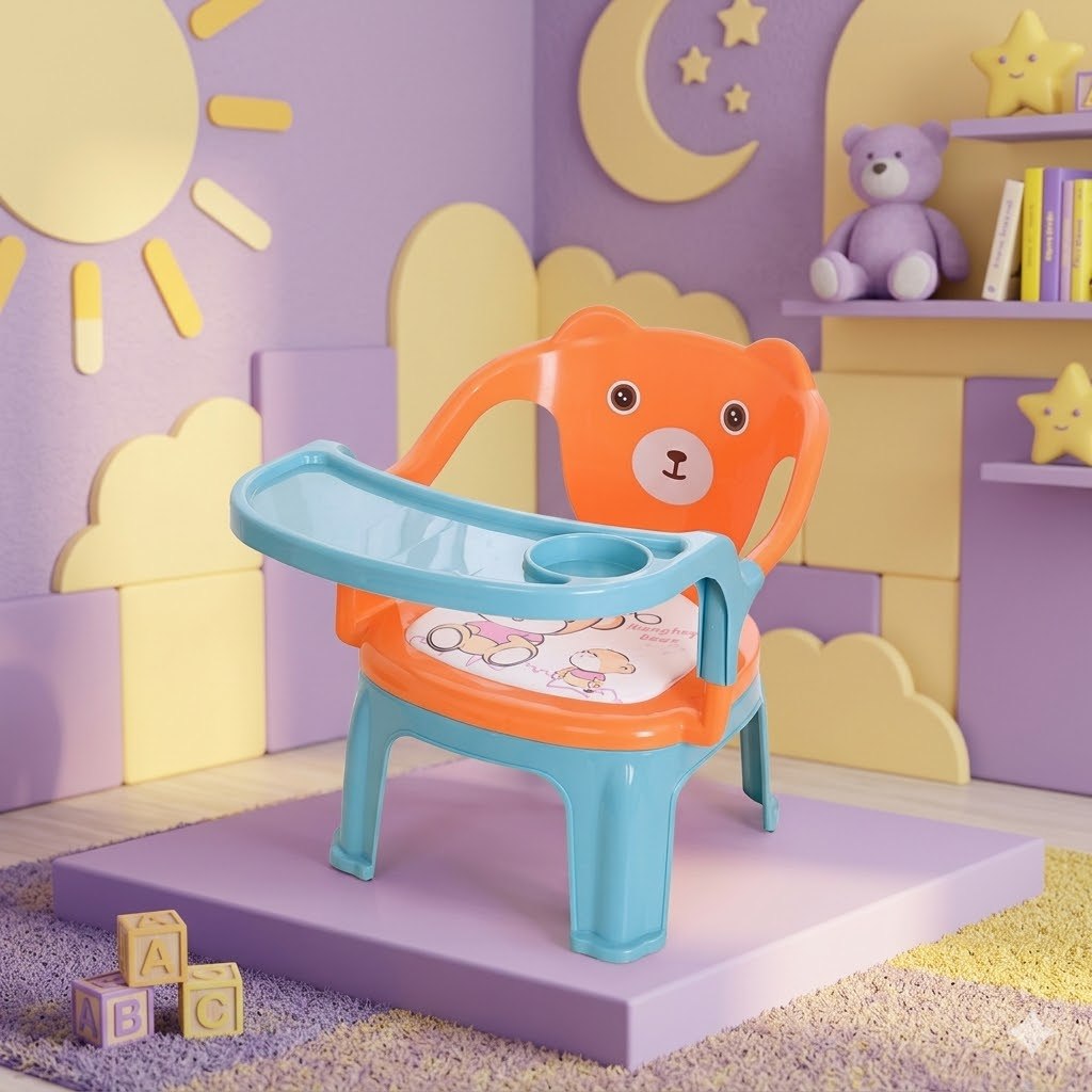 Baby Feeding Chair| كرسى طعام للاطفال 2 فى ١ كرسى عادى و ترابيزة اكل